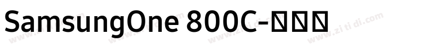 SamsungOne 800C字体转换
